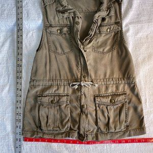 Max-Jeans Military style vest OD green/olive Small